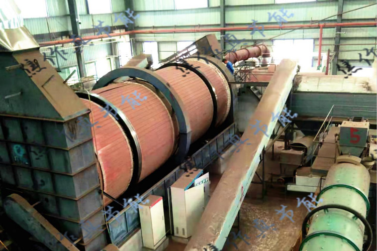 四川有機肥烘干機項目調試結束